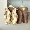 Colete de Veludo Espesso Infantil Roupa Externa Veludo de Algodão Cardigã Quente para Menino Jaqueta Colete para Bebê Menina Clipes de Pônei