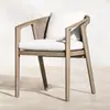 Mesa y Silla de Exterior Patio Silla de Ratán de Teca Muebles de Villa Silla de Ratán para Balcón Exterior Silla de Ratán para Exteriores Madera Anticorrosiva Mesa Larga