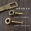 Cierre de gancho estilo antiguo hecho de cobre puro, cierre de cadena vintage con el carácter "Fu", pestillo de puerta, cerradura de puerta, cerrojo para puerta de gabinete, cerrojo espeso de cobre macizo