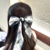 Diadema Bufanda de Seda Estilo Francés, Lazo para el Cabello de Moda, Cinta, Cinta de Regalo, Cinta para Atar Bolsas, Accesorio para Cabello Largo, Cinturón, Estilo Floral tipo Hada