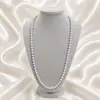 Collar de perlas con cheongsam, accesorios vintage, cadena de suéter, collar largo que combina con todo, moda para mujer, collar decorativo