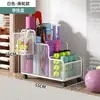Cesta de Almacenamiento para Esterilla de Yoga, Estante de Almacenamiento para Equipo de Fitness en Casa con Ruedas, Estante de Almacenamiento tipo Sandwich para Baloncesto y Bádminton