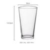 Vaso Transparente Redondo Recto de Vidrio para el Hogar, Vaso para Agua, Taza para Té, Taza para Leche para Desayuno, Vaso para Cerveza de Hotel, Vaso para Jugo de Frutas, Vaso para Bebida Fría