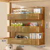 Estante de almacenamiento para dormitorio sin taladro para artículos pequeños y productos de cuidado de la piel, estante de almacenamiento de pared para literas