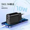 Cargador Certificado Cb para Pequeños Electrodomésticos Inteligentes Adaptador de Carga USB de Doble Puerto de Puerto Único 5V2.1A Estándar Coreano Estándar Europeo