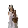 Vestido Feminino Verão Venda Quente Estilo Coreano Design de Nicho Gola Redonda Sem Mangas Plissado Flare Emagrecedor Longo