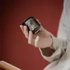 Taza Maestra de Cerámica Negra Dorada Moji Taza de Té Principal Pintada a Mano Longteng Taza de Té Individual para el Hogar para Hombres