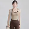 Camisola calada sin espalda para mujer, nuevo estilo verano 2026, pura y sexy, con copas en el pecho, camisola sin espalda