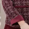 Conjunto de dos piezas de vestido y blazer de otoño y primavera para mamá, ropa de moda para mujeres de mediana edad y mayores, conjunto de vestido para banquete de boda