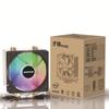 Host de computadora de escritorio transfronterizo Radiador de CPU de 4 tubos de cobre 1700 12ª generación Refrigerado por aire RGB Ventilador silencioso colorido