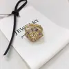 Anillo de Perla DIY de Zirconia Completa de Lujo, Ajuste para Joyería, Accesorios al por Mayor, Anillo de Moda Ajustable, Joyería