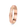 Anillos Frosted de Acero Inoxidable Nuevos Transfronterizos, Joyería de Moda Simple y a la Moda Estilo Ins, Anillos de Pareja