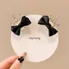 Oreja de Elfo Negra Pinza de Agarre Pequeña para Lazo Clip Lateral de Cabeza de Princesa Accesorios para el Cabello Pinza para el Pelo de la Oreja Tocado Pinza para el Cabello