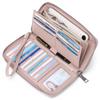 Billetera RFID Antirrobo de PU para Mujer de Gran Capacidad Monedero Estilo Largo Estilo Europeo y Americano Billetera Multitarjeta Venta al por Mayor en Existencia