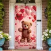 Cortina de Puerta de Fondo para Colgar Tela para el Día de San Valentín 2026 Transfronterizo Nuevo Banner de Puerta para Festividades y Citas Cubierta Decorativa para Puerta Más Vendida en Amazon