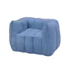 Sofá individual compresible de gran venta para sala de estar, dormitorio, balcón, sofá perezoso de tela para el ocio, sofá comprimido