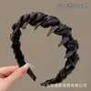 Diadema de Peluche de Corona Alta Otoño e Invierno para Mujer 2025 Nuevo Estilo Diadema Antideslizante de Alta Gama Accesorios para el Cabello Pinza para el Cabello