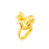 Pulsera de imitación de lujo ligero de oro de 24k Anillo de suministro en vivo de red Fox cadena de clavícula de oro de moda joyería al por mayor