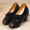 Zapatos de tela de Beijing de primavera y verano para mujer, ligeros, transpirables, zapatos de leche, zapatos planos para mujer, suela suave antideslizante, zapatos para señoras mayores