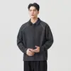 Novedad Otoño/Invierno 2026: Suéter Casual Versátil de Ajuste Holgado para Hombre con Cuello Campana, Sudadera de Manga Larga de Moda Americana High Street para Hombre