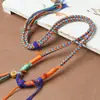 Cordão de Pingente Tecido à Mão Pode Ser Pendurado com Tangka Zakhiram Estilo Étnico Retrô Versátil Corda de Colar Ajustável