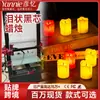 Luz de Vela Digital Simulada Lágrimas de Cristal Brilhantes Vela Falsa Brilhante Decoração de Natal Iluminação Atmosfera Luz Noturna