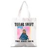 Taylor Music Swift Midnights Lista de Canciones Bolsa de Lona Impresa Bolso de Hombro Bolsa de Compras