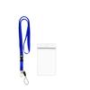 Cordão de cor vibrante para ponto de encontro transfronteiriço, fivela de fita de exposição, retrátil, fácil de puxar, conjunto de porta-cartão de certificado em PVC