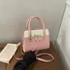 Tendência Transfronteiriça Bolsa Doce Quadrada Pequena Bolsa Feminina Outono 2026 Nova Bolsa de Ombro Único Color Block Patchwork Bolsa Transversal para o Trabalho