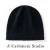 Gorro tejido cálido simple, con borde enrollado y patrón de flor de ciruelo, nuevo estilo otoño/invierno, moderno gorro tejido de cachemira con orejeras, modelo para mujer