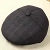 Chapéu de Inverno Masculino com Forro de Lã e Proteção para Orelhas, Quente, Estilo Bico de Pato, para Pais e Avôs de Meia-Idade e Idosos, Chapéu de Baseball de Algodão à Prova de Frio para Uso Externo