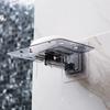 Saboneteira Transparente com Drenagem Montada na Parede Porta-Sabonete de Plástico Criativo para Banheiro Saboneteira 53g
