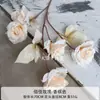 Flores Artificiales Color Champán para Bodas al Aire Libre, Decoraciones de Fondo de Boda, Adornos para Sala de Estar en Casa, de Alta Gama y Realistas