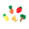 Pasador Piña Fruta DIY Zapato de Madera Accesorios para el Cabello Materiales Accesorios de Resina Adornos para el Cabello Plátano Fresas Parches Venta al por Mayor