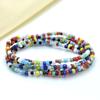 Cadena Corporal Transfronteriza Europea y Americana con Cuentas de Vidrio, Cadena de Cintura de Joyería Hecha a Mano Elástica con Accesorios de Colgante de Pez Mano Mágica a la Moda