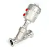 Braçadeira Tipo Y de Aço Inoxidável 304 Resistente a Altas Temperaturas para Vapor Válvula de Assento Angular Pneumática de Instalação Rápida Válvula Pneumática Válvula de Bloqueio de Tubulação