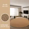 Tapete Imitação de Sisal Estilo Simples para Sala de Estar, Cobertura Completa de Área Grande, Tapete para Sofá e Mesa de Centro, Resistente ao Desgaste, Resistente a Arranhões de Gatos, Fácil de Cuidar