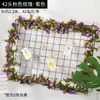 Enredadera de Flores Artificiales de Rosa Zarcillo Colgante de Pared Enroscada Cubierta Decorativa para Tubería de Agua de Aire Acondicionado Sala de Estar Techo Planta de Plástico