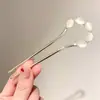 Grampo de Cabelo Vintage para Mulheres, Grampo de Cabelo Metálico de Alta Qualidade em Forma de U com Peônia, Grampo Sofisticado de Nicho, Acessório de Cabelo Estilo Antigo Venda por Atacado