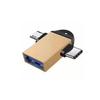 Adaptador Otg 2 en 1 Usb3.0 Tipo-C+ Android a Usb3.0 Teléfono Móvil Adaptador Convertidor de Disco USB