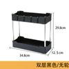 Carrito Estante de Piso Multi-Nivel Cocina Estante de Almacenamiento por Capas Baño Inodoro Sándwich Sala de Estar Carrito de Almacenamiento