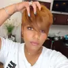 Peluca de pelo corto al por mayor de fábrica, peluca europea y americana para mujeres, pelo corto y liso, flequillo oblicuo, tocado de fibra química, pelucas Pixie
