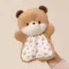 Brinquedo de pelúcia tipo puff, boneca de pelúcia de ovelhinha, fantoche de mão companheiro para apertar, brinquedo de pelúcia, presente de aniversário infantil para meninas