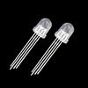 F8/8mm Cabeça Redonda LED Lâmpada Contas Patch Tira de Luz Ambiente com Fio 1615050 Contas de Lâmpada 2mm Luz Forte Colorida Branco e Vermelho