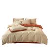 Outono e Inverno Nordic Simples Impressão de Algodão Lixamento Conjunto de Quatro Peças Algodão Engrossado Quente Colcha Capa Roupa de Cama Transfronteiriça