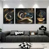 Sofá de Sala de Estar Pared Negro Oro Paisaje de Luna Llena Flor de Magnolia Pintura Colgante Decorativa Aleación de Aluminio Película de Cristal Suministro de Comercio Electrónico Transfronterizo