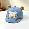 Gorra para hombres, mujeres, niños, gorra de pico de pato, visera suave, osito lindo, primavera y otoño, gorra de béisbol para protección solar infantil, linda