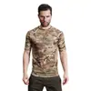 CAMPEÓN/Jefe Camiseta de Manga Corta Camuflada de Secado Rápido Deportes al Aire Libre Fanático Militar Ropa de Secado Rápido Ropa de Entrenamiento Hombres Selva