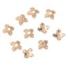 Suporte de flor oco de ouro 14K feito à mão faça você mesmo pulseira espaçador de contas material pulseira de pérola colar flor chapéu acessórios