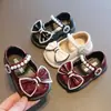 Zapatos para Bebé Niña de 1 a 2 Años Primavera y Otoño Zapatos de Princesa para Niños Zapatos Pequeños de Cuero para Bebé Transpirables Antideslizantes Suela Suave Zapatos para Niños Pequeños